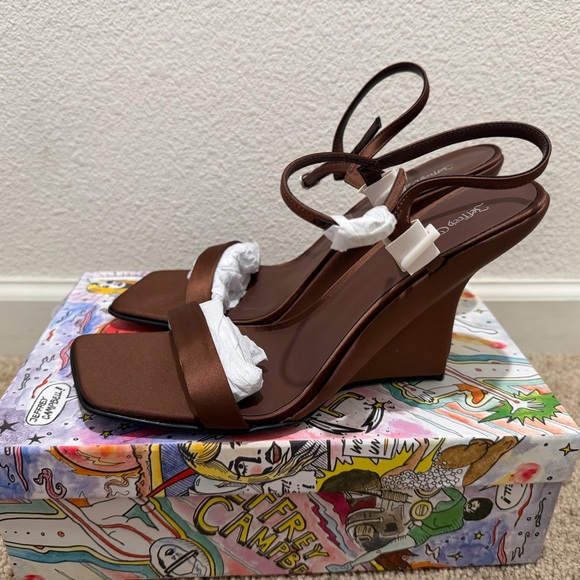 “New” Jeffrey Campbell Brown Kassandra Strappy Sandals size11 - Picture 2 of 7